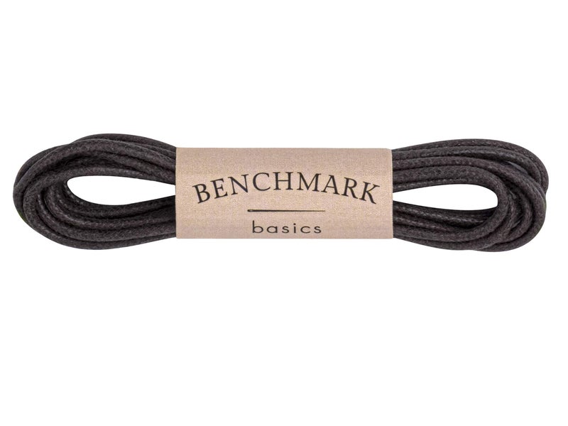 Benchmark Basics Dress Shoe Laces - 1/16" (1.5mm) Round Waxed Cotton Shoelaces - Choice of Color & Length - 30", 33" or 36" (36", Dark Brown) - Image 3